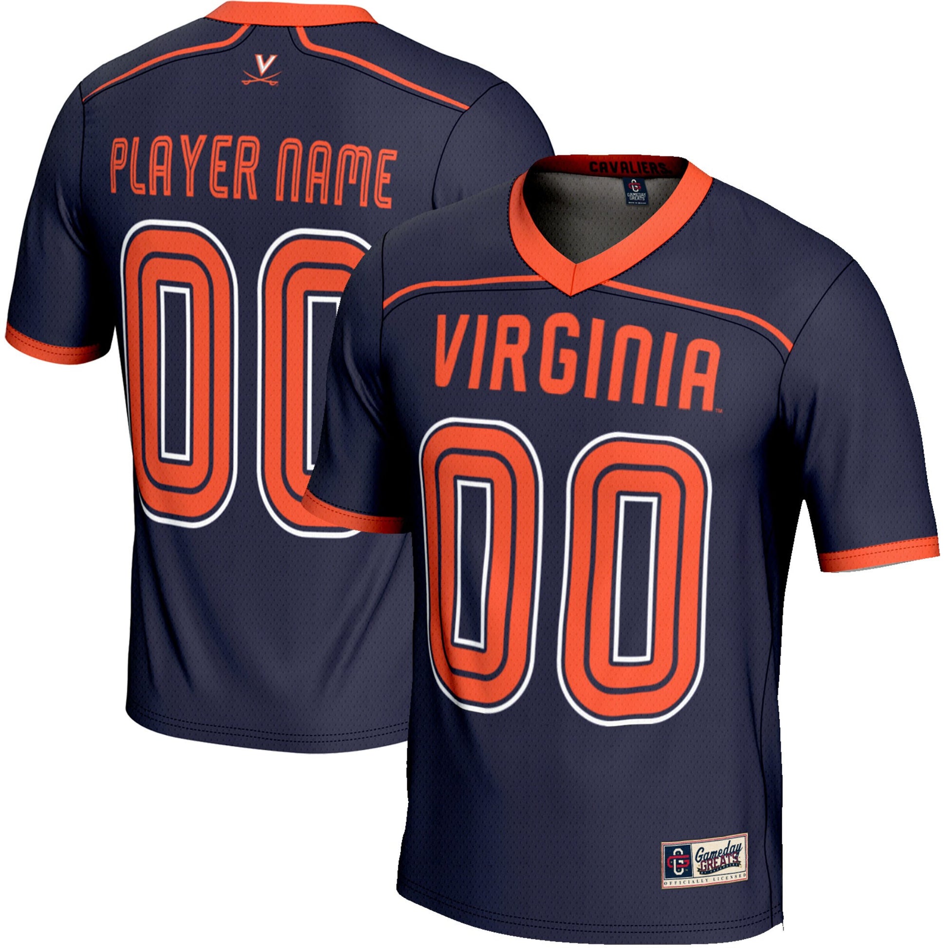 Lacrosse Virginia Cavaliers navy jersey