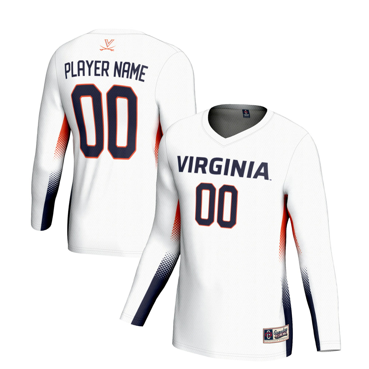 Volleyball Virginia Cavaliers white jersey