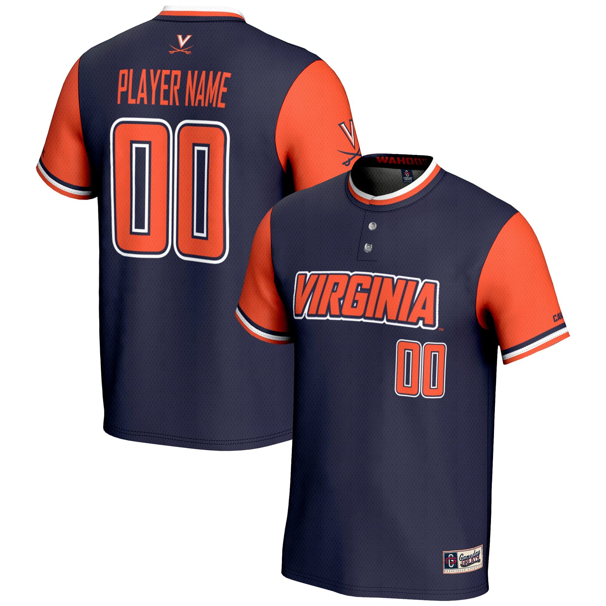 Softball Virginia Cavaliers navy jersey