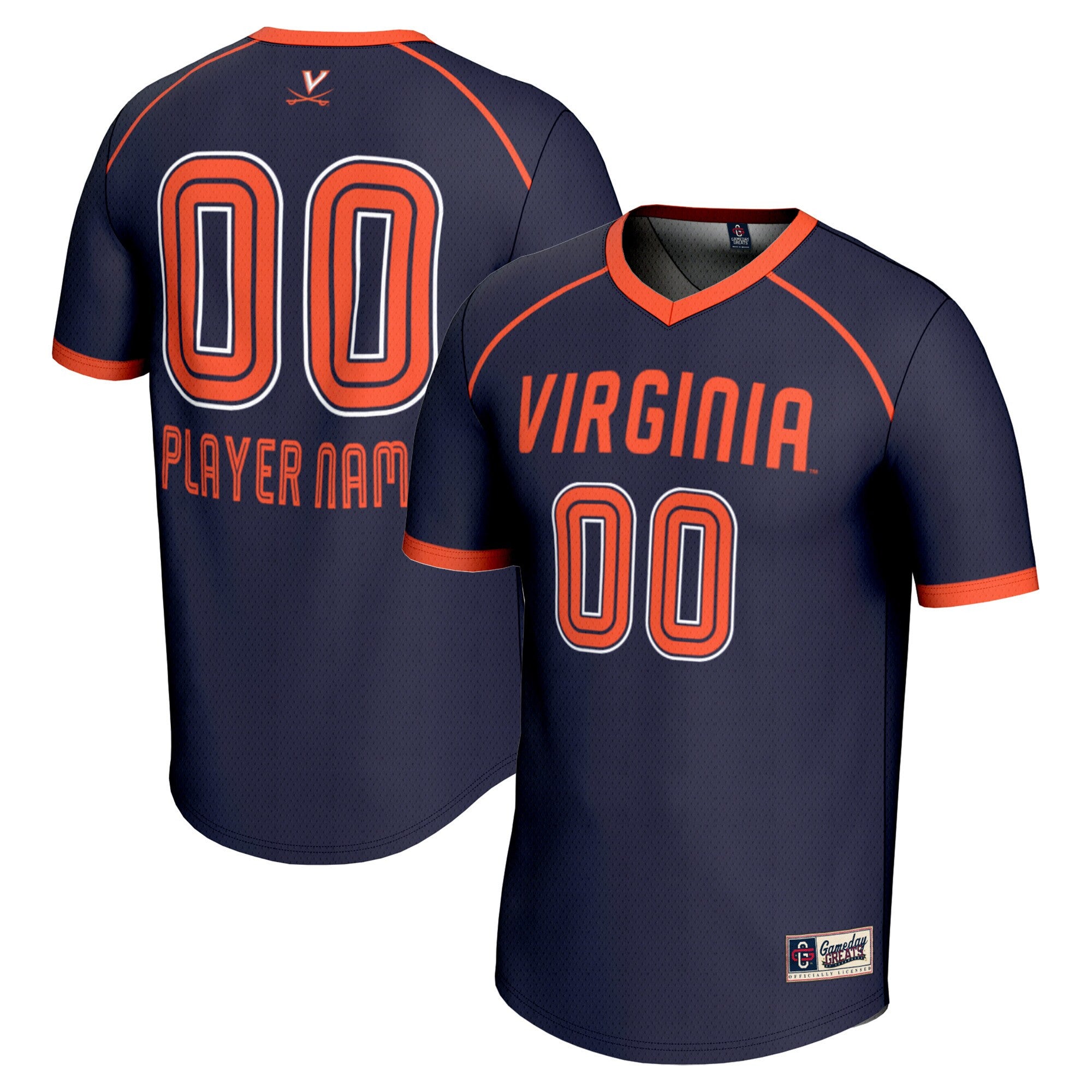 Lacrosse Virginia Cavaliers navy jersey