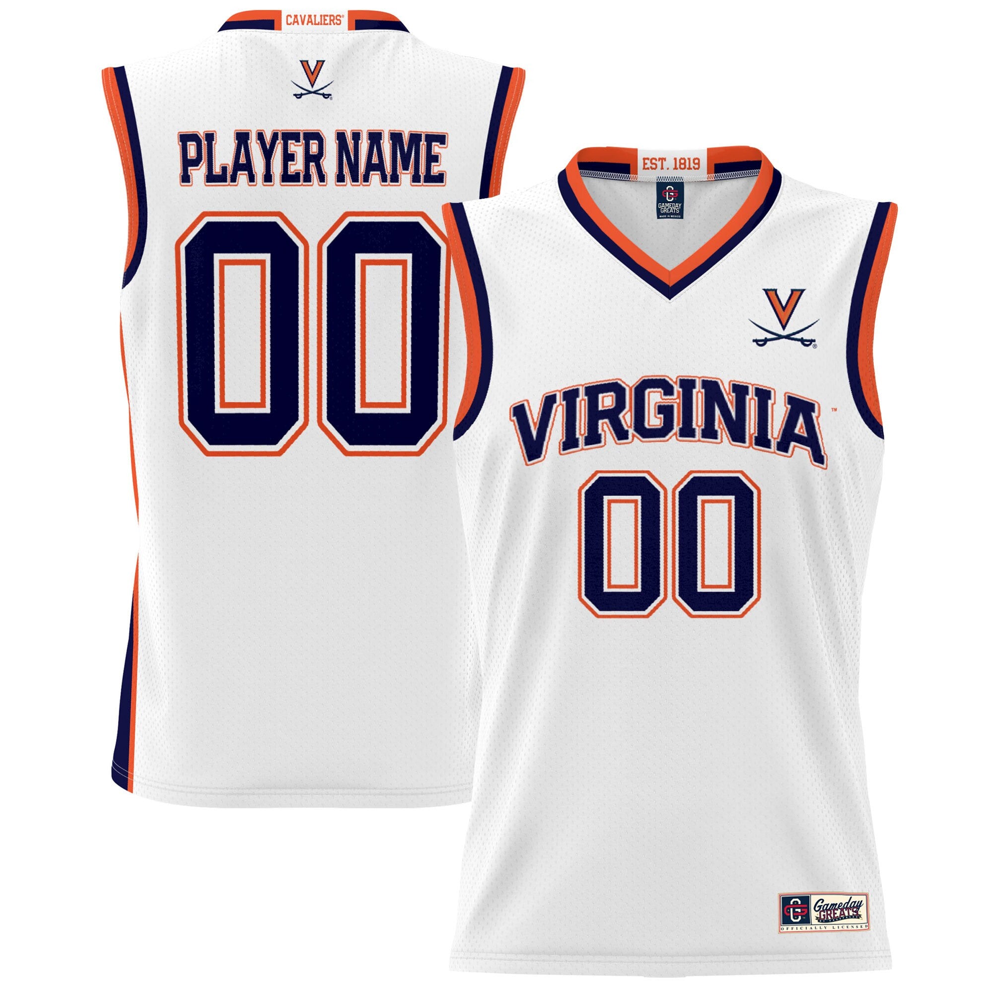 Virginia Cavaliers white jersey
