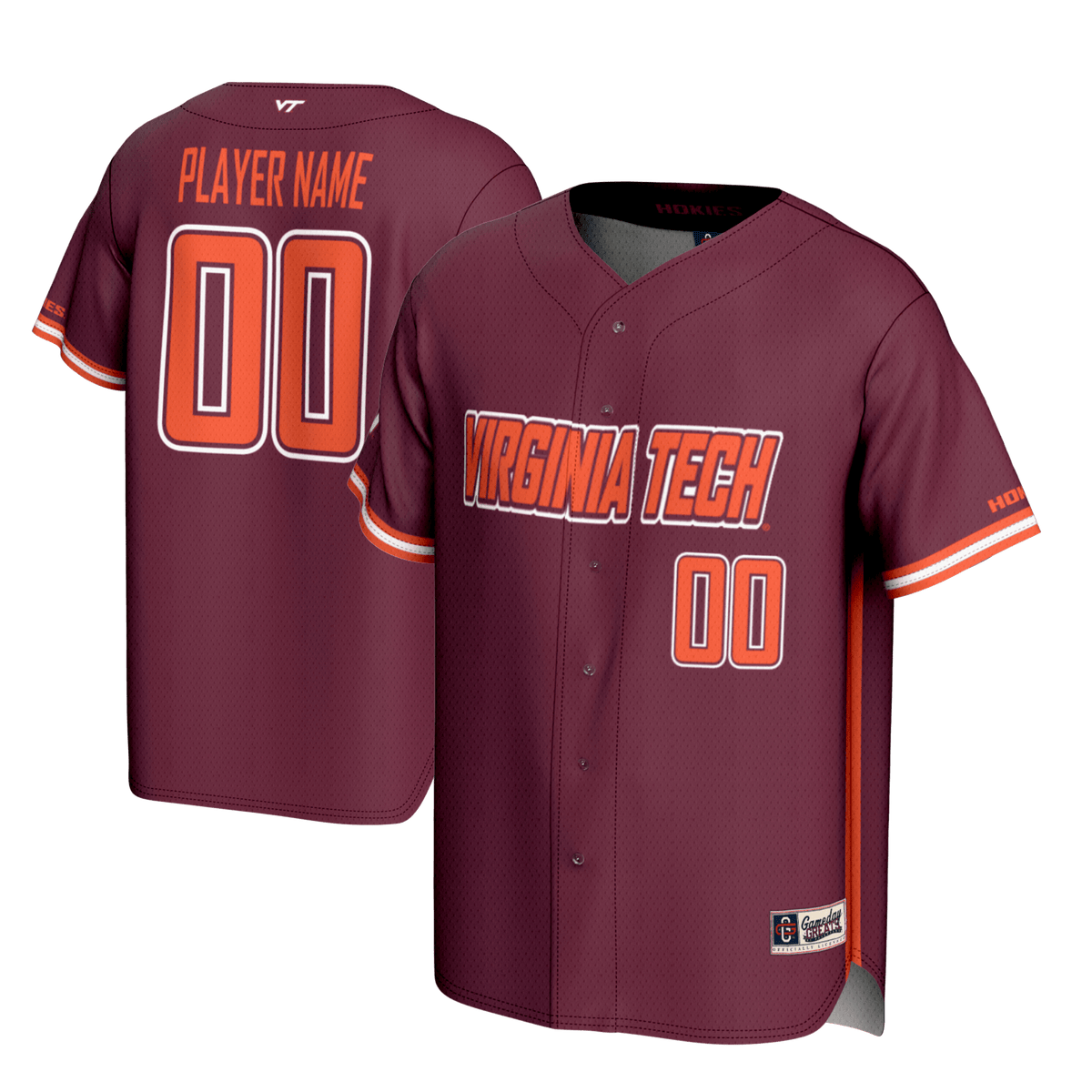 Virginia Tech Hokies maroon jersey