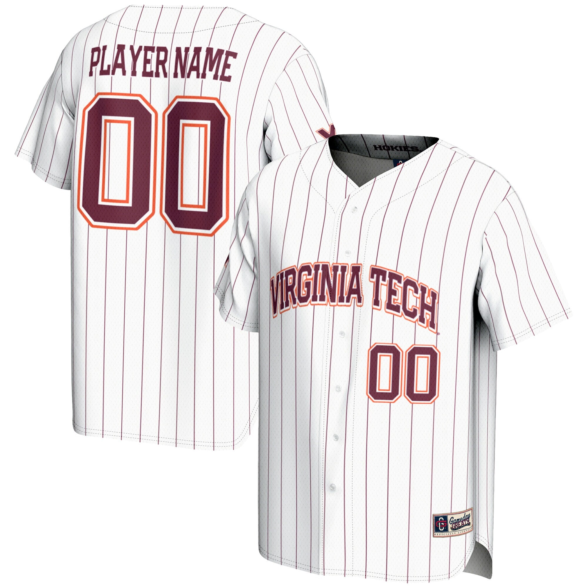 Virginia Tech Hokies white jersey