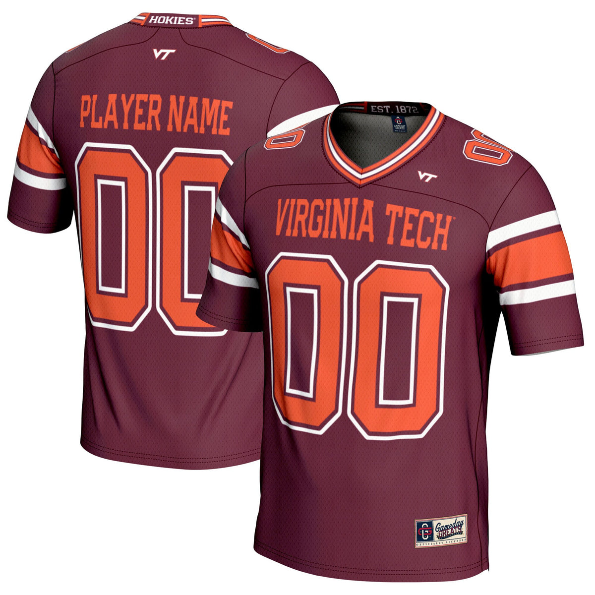 Virginia Tech Hokies maroon jersey