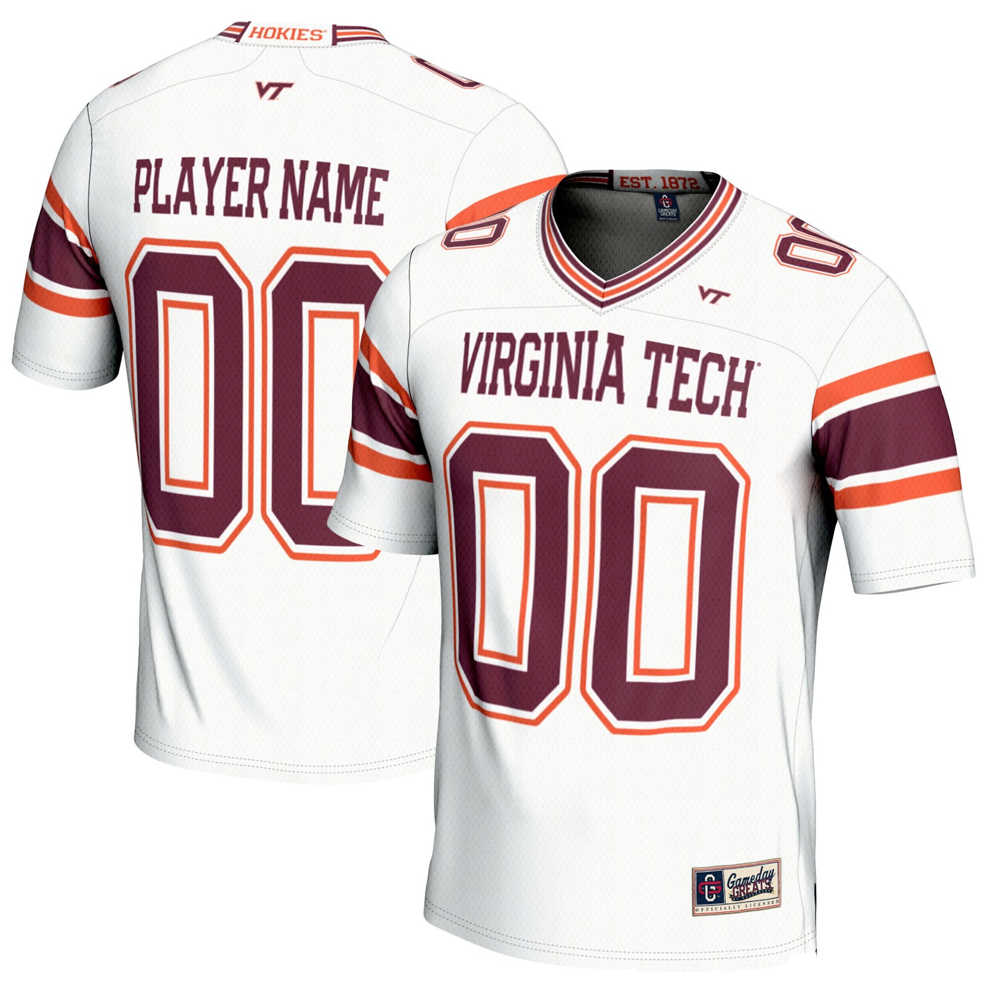 Virginia Tech Hokies white jersey
