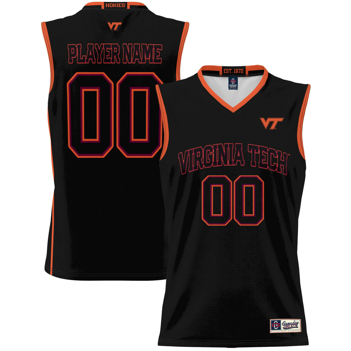 Virginia Tech Hokies black jersey