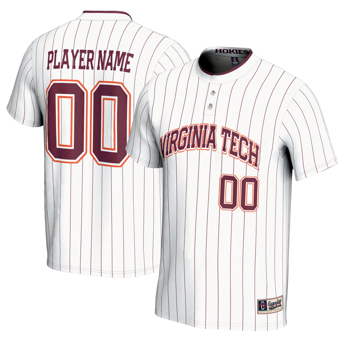 Softball Virginia Tech Hokies white jersey