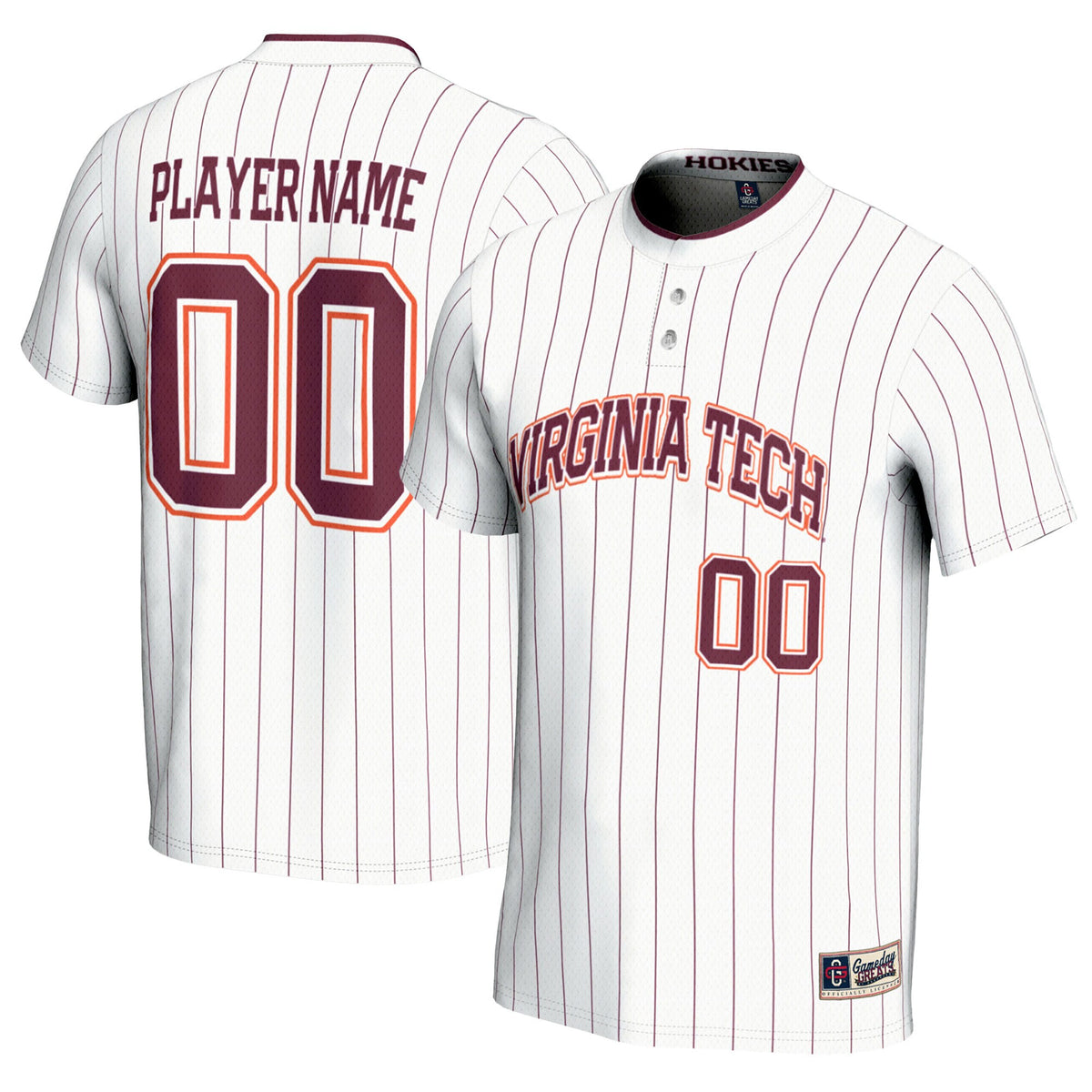 Softball Virginia Tech Hokies white jersey