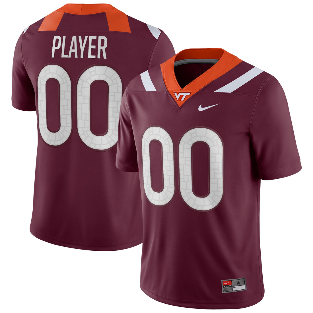 Virginia Tech Hokies maroon jersey