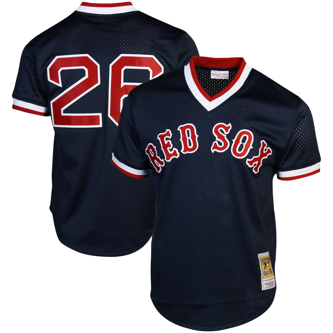 Wade Boggs Boston Red Sox navy Cooperstown jersey