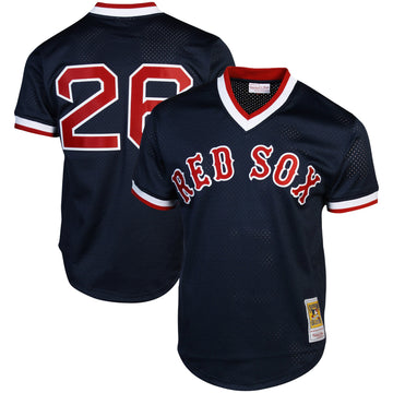 Wade Boggs Boston Red Sox navy Cooperstown jersey