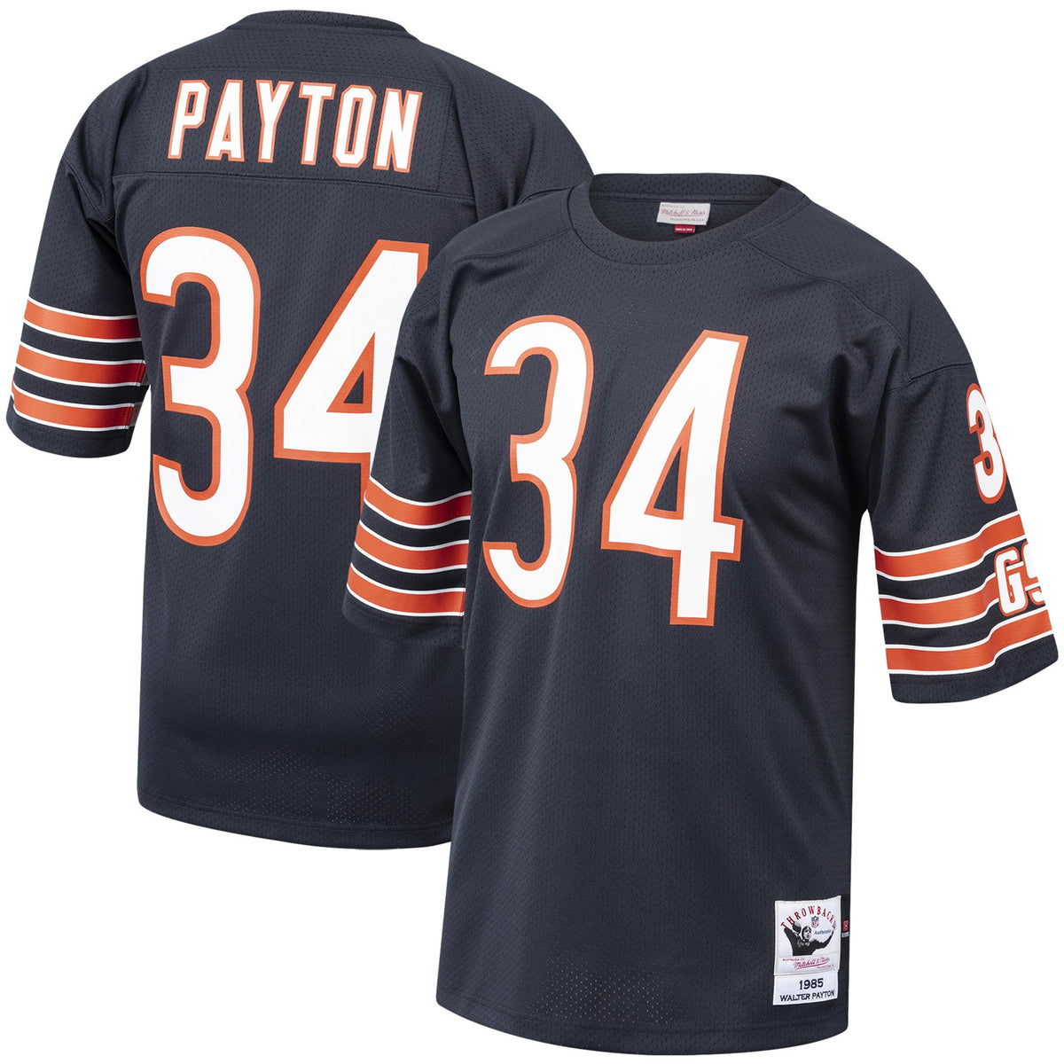 Walter Payton Chicago Bears navy Throwback jersey