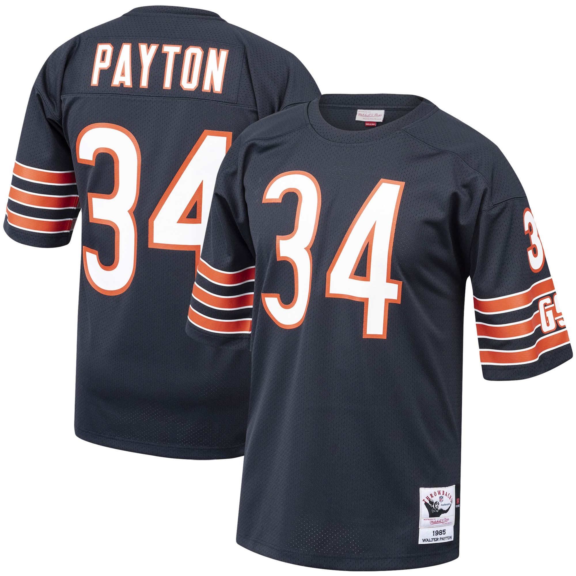 Walter Payton Chicago Bears navy Throwback jersey