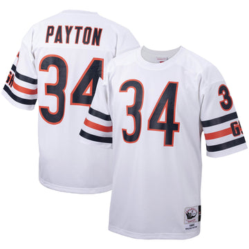 Walter Payton Chicago Bears white Throwback jersey