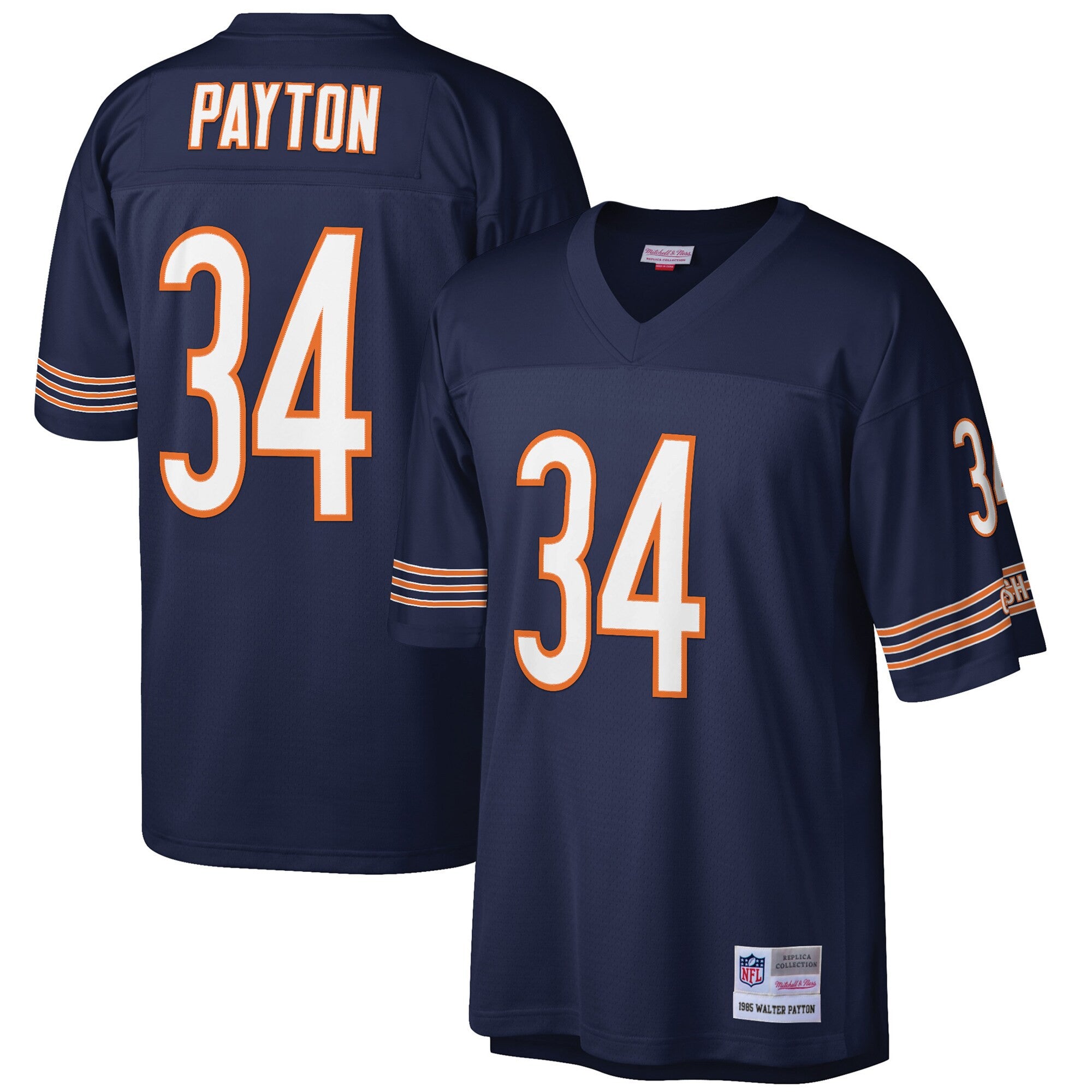 Walter Payton Chicago Bears navy jersey