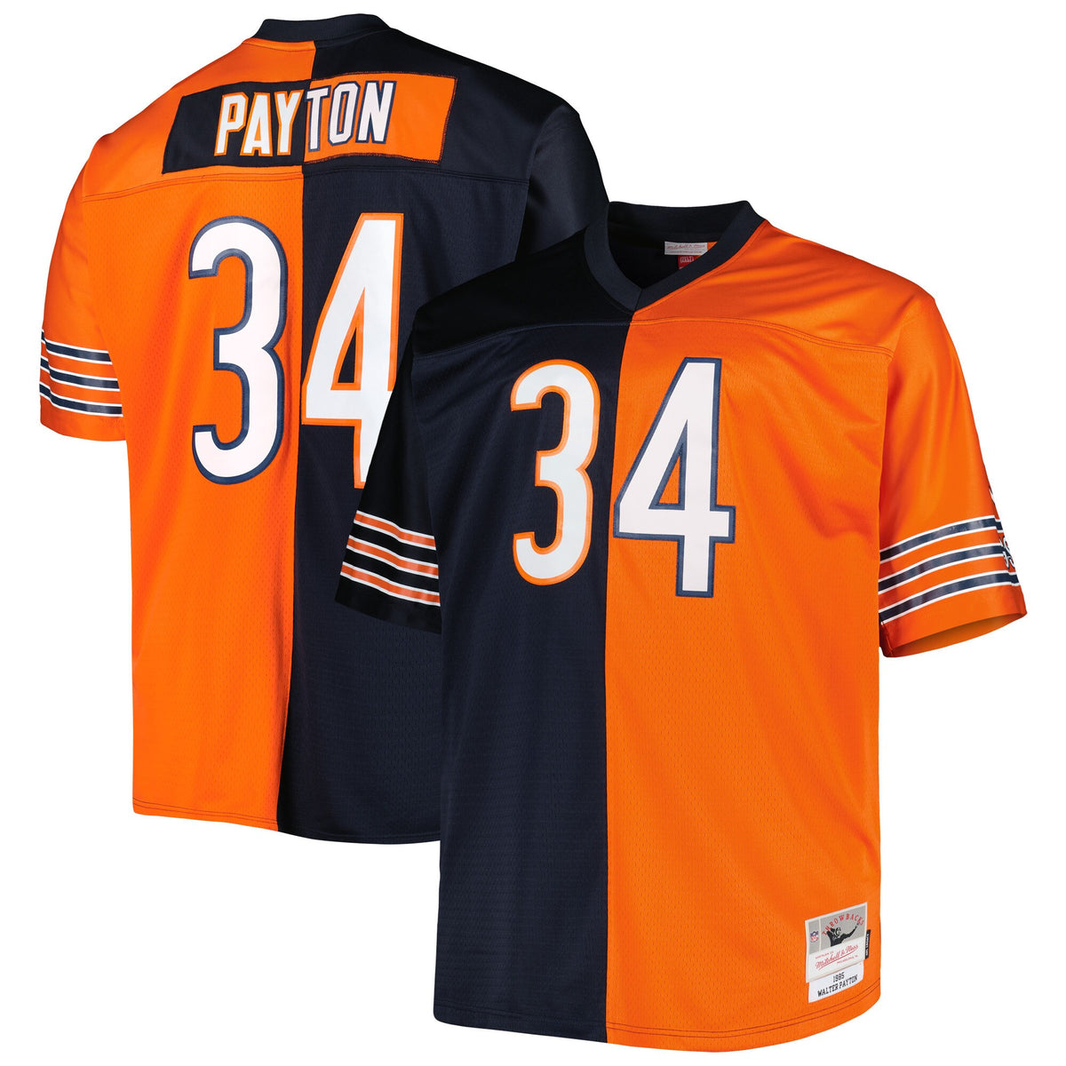 Walter Payton Chicago Bears navy Split jersey
