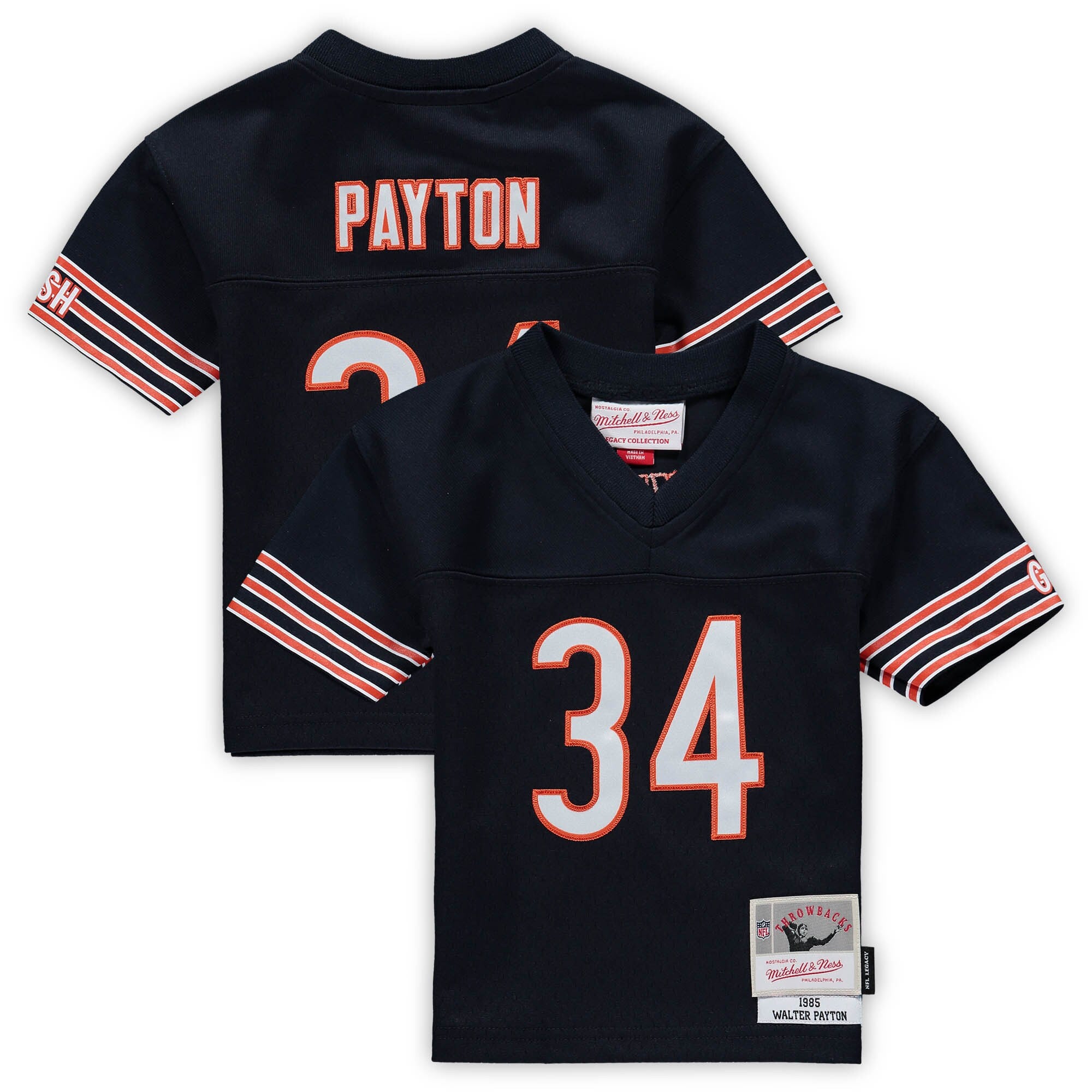 Walter Payton Chicago Bears navy jersey