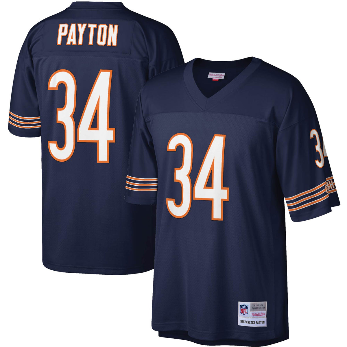 Walter Payton Chicago Bears navy jersey