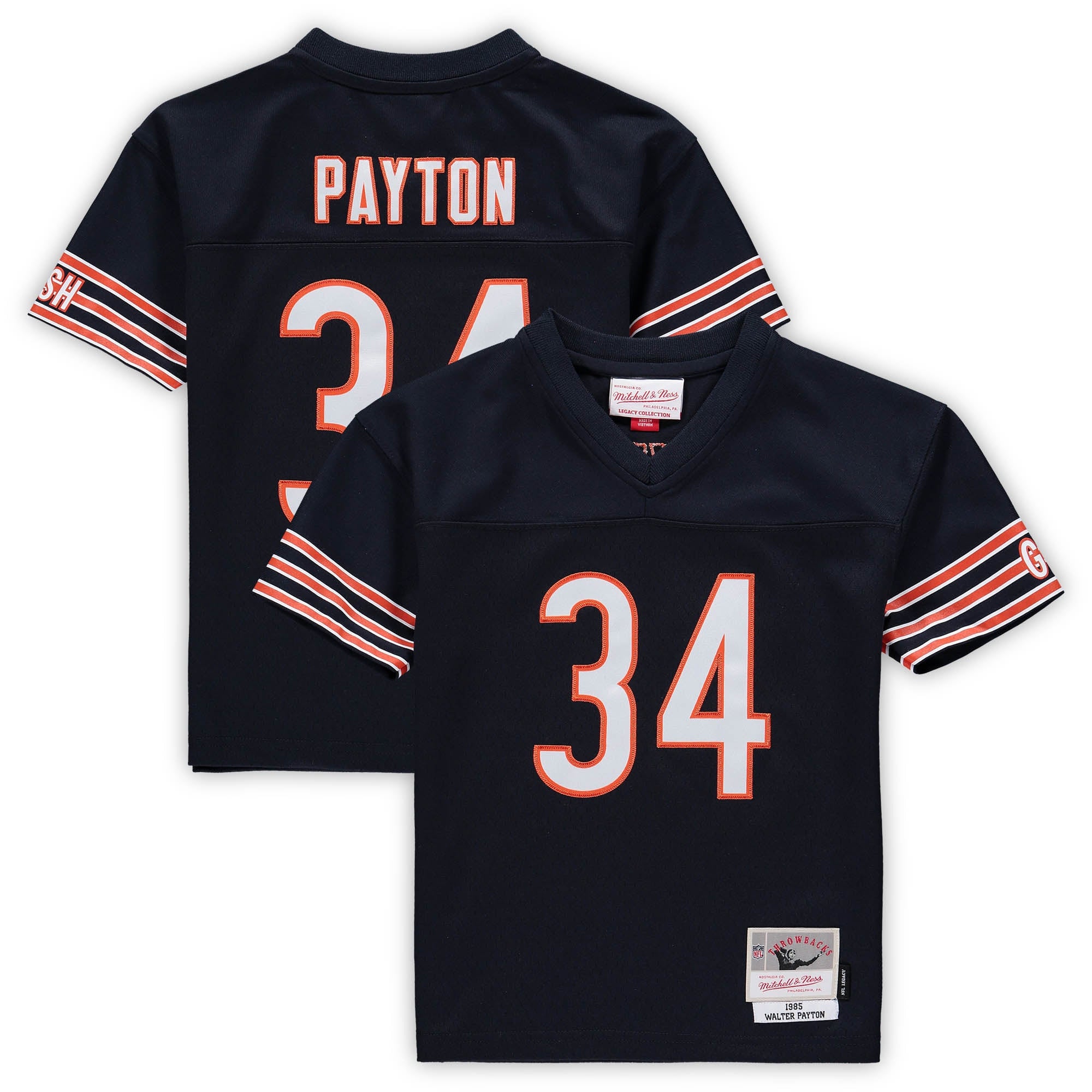 Walter Payton Male Preschool Chicago Bears navy jersey