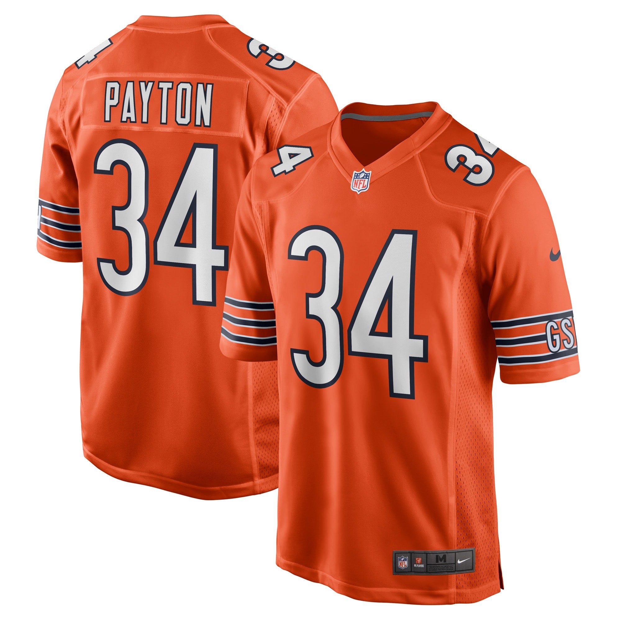 Walter Payton Chicago Bears orange jersey