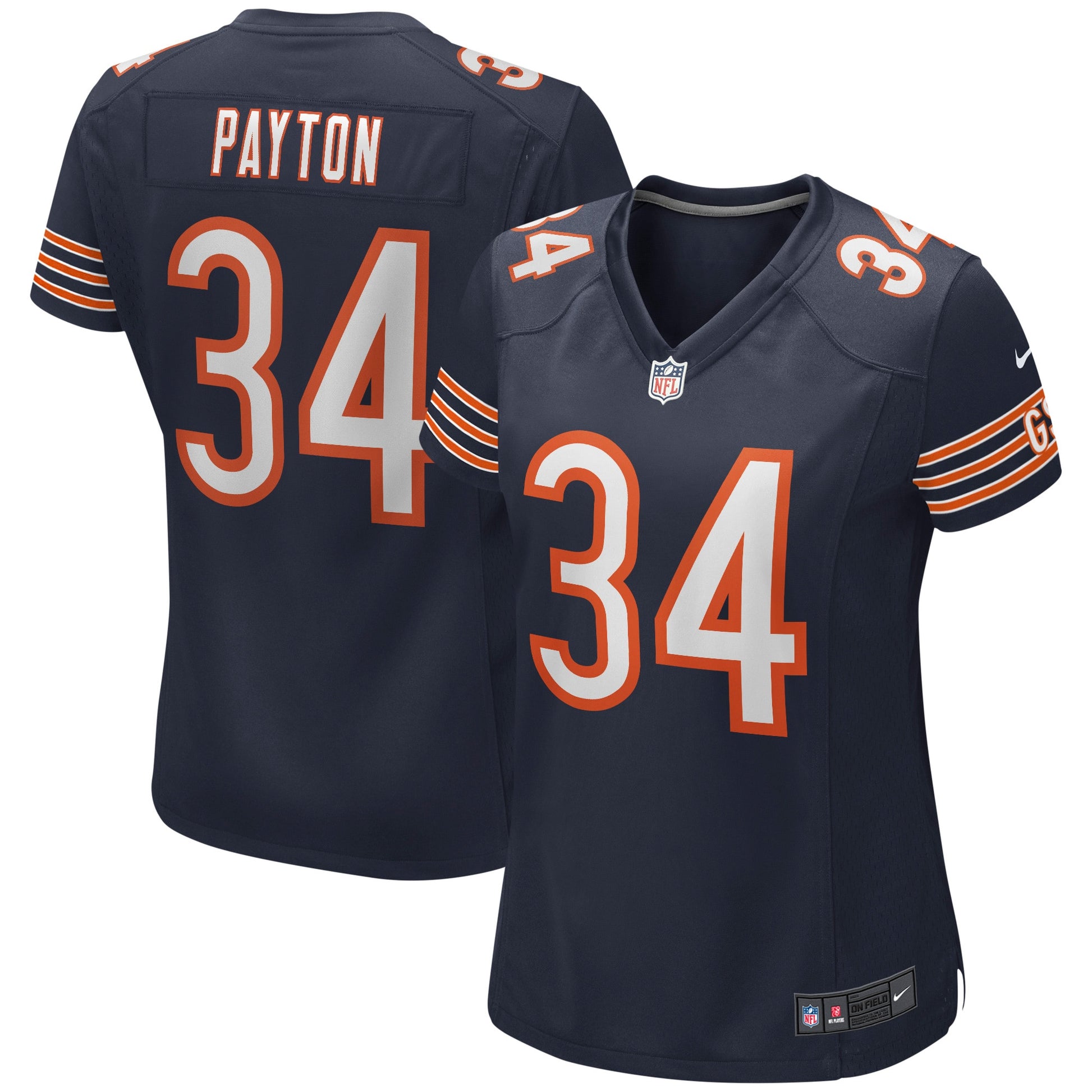 Walter Payton Chicago Bears navy Game jersey