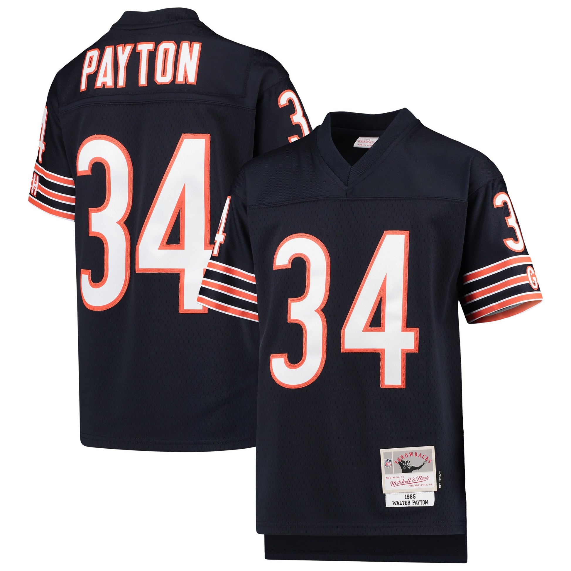Walter Payton Chicago Bears navy jersey