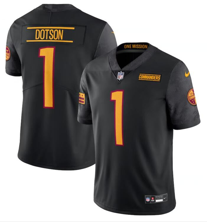 Jahan Dotson Washington Commanders black Limited jersey