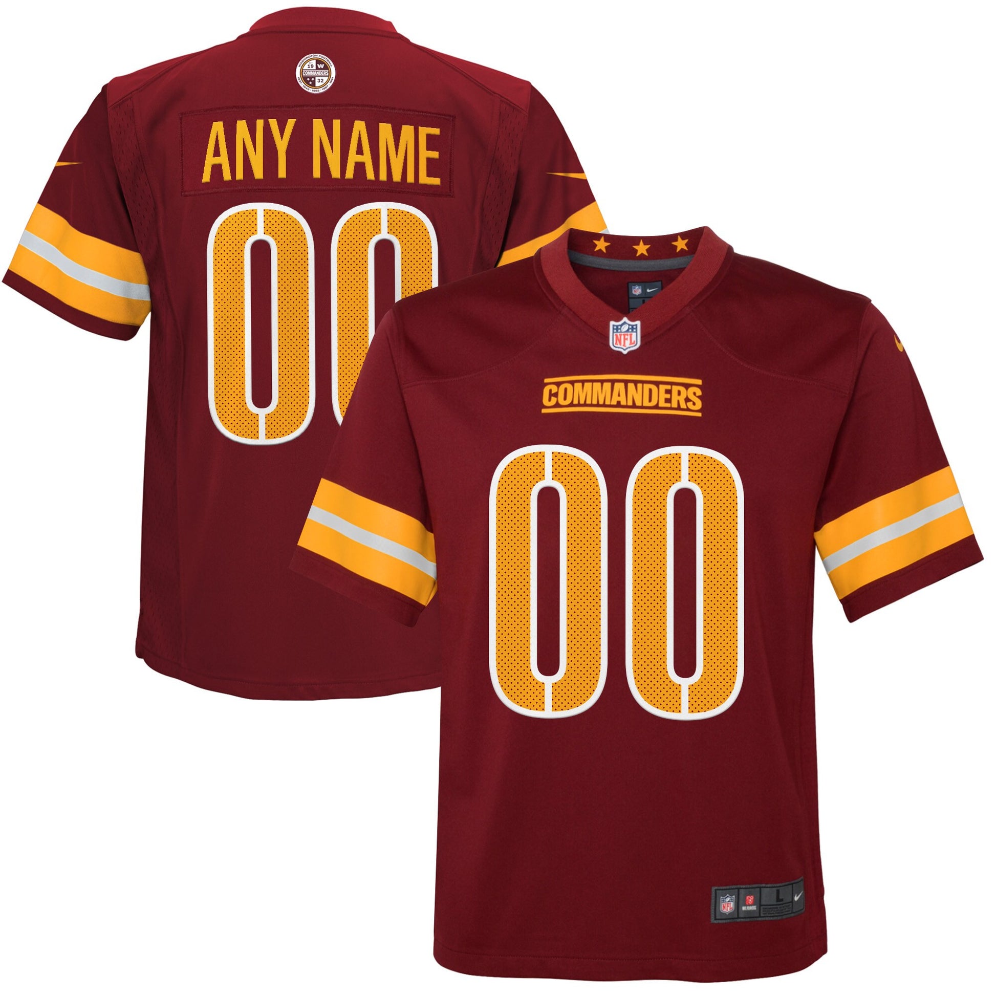 Washington Commanders burgundy Game jersey
