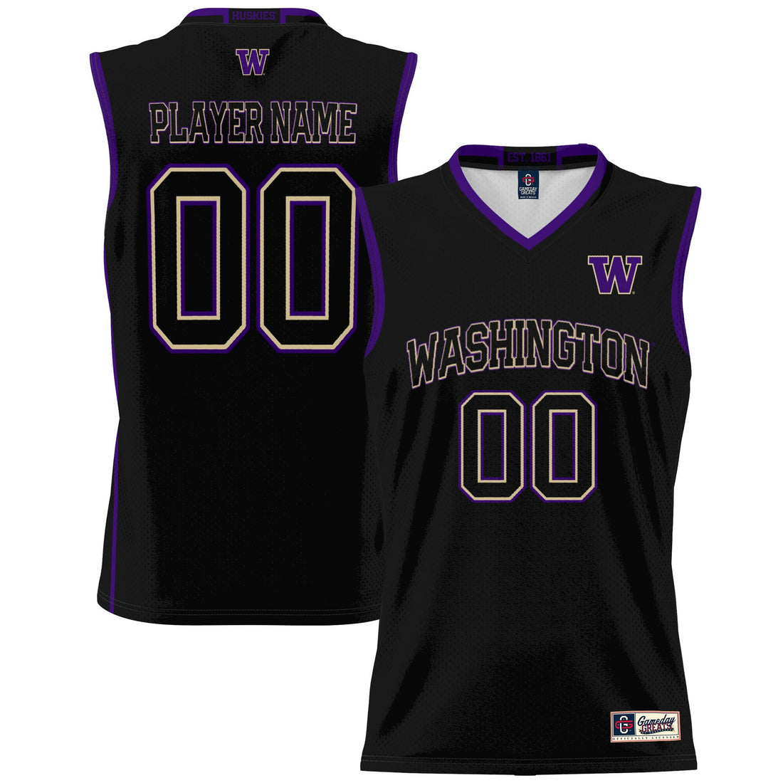 Washington Huskies black jersey