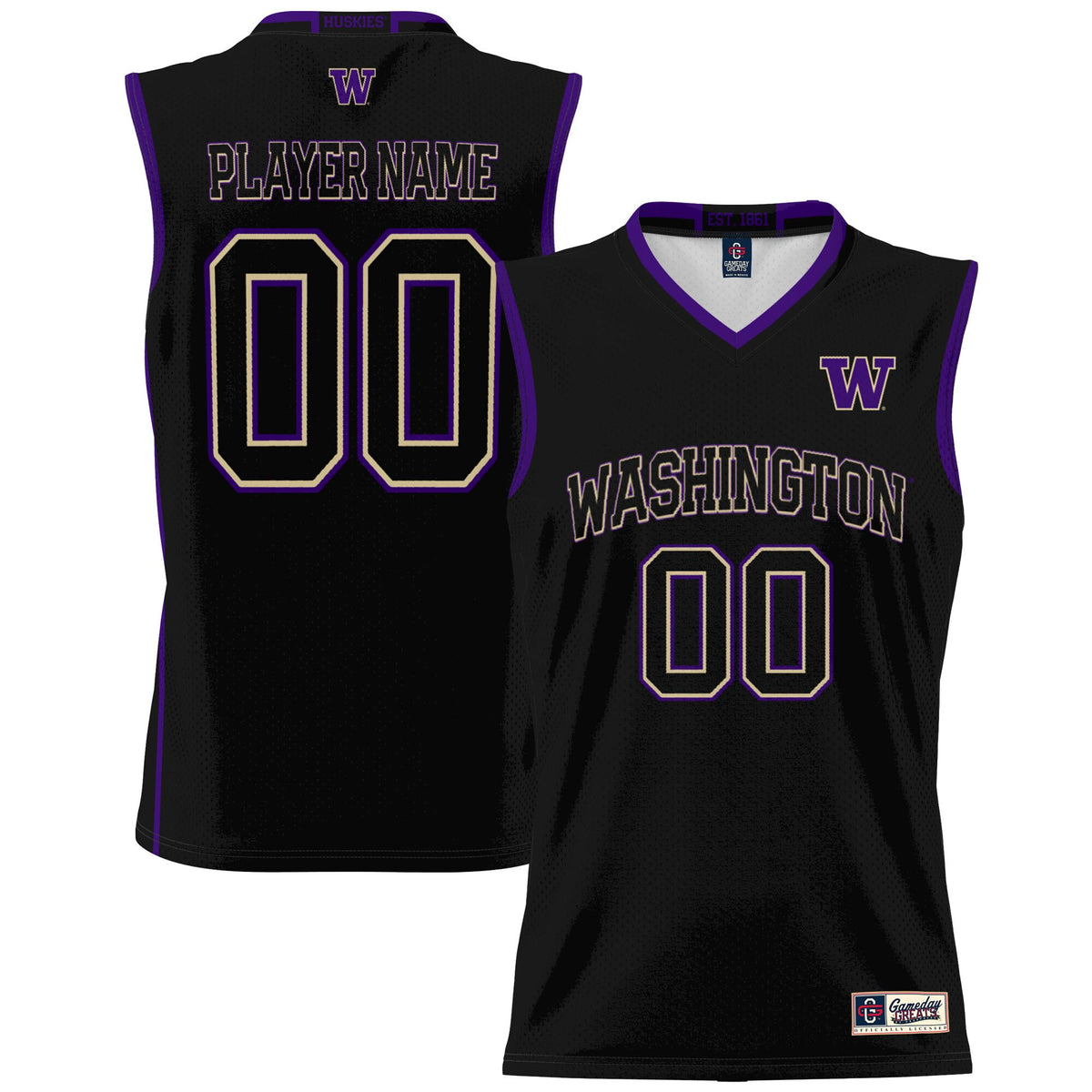 Washington Huskies black jersey