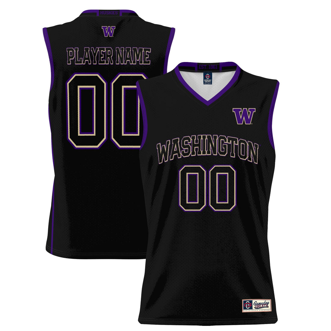 Washington Huskies black jersey
