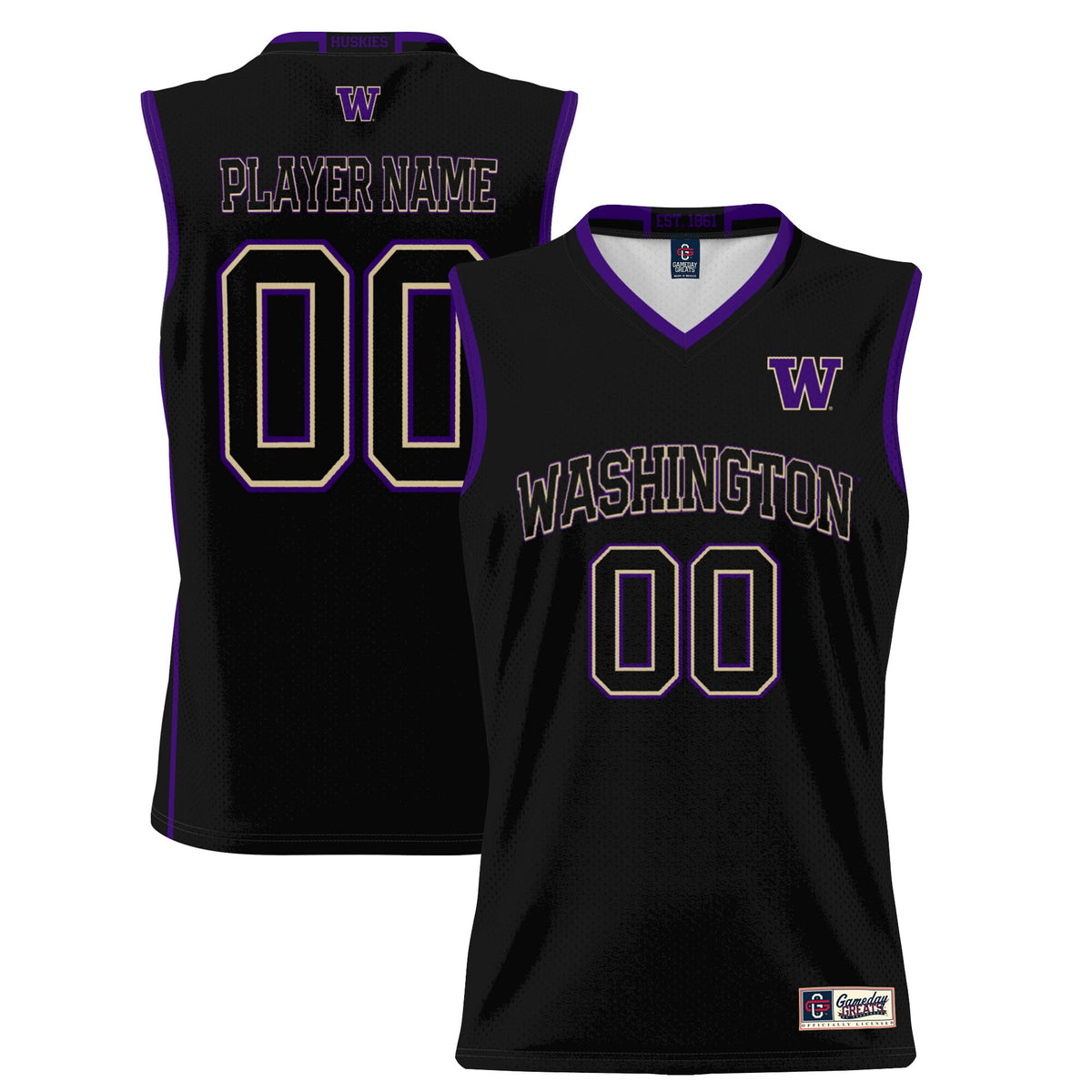 Washington Huskies black jersey