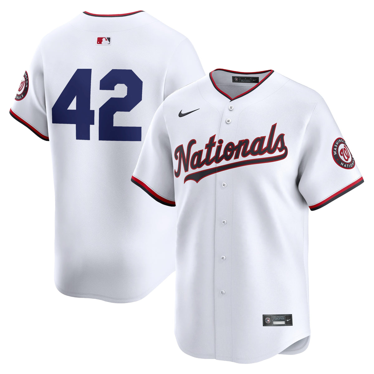 Washington Nationals white Limited jersey