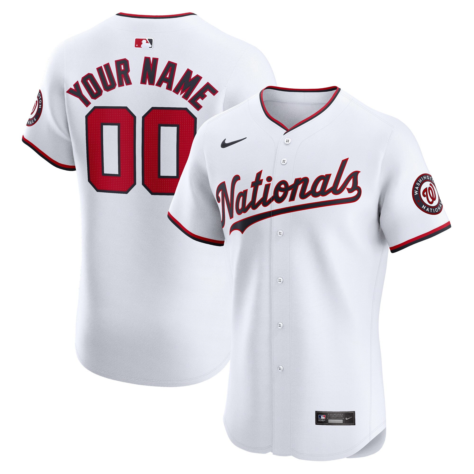 Washington Nationals white Elite jersey