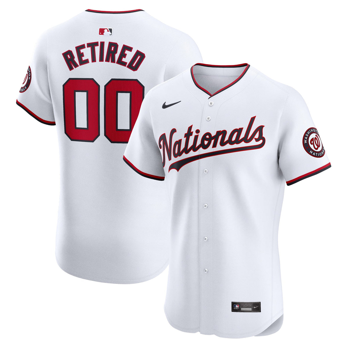 Washington Nationals white Elite jersey
