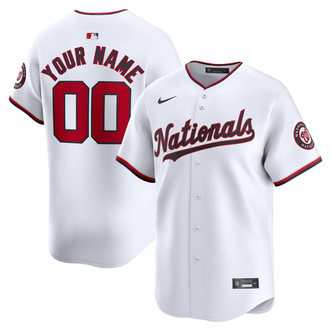 Washington Nationals white Limited jersey