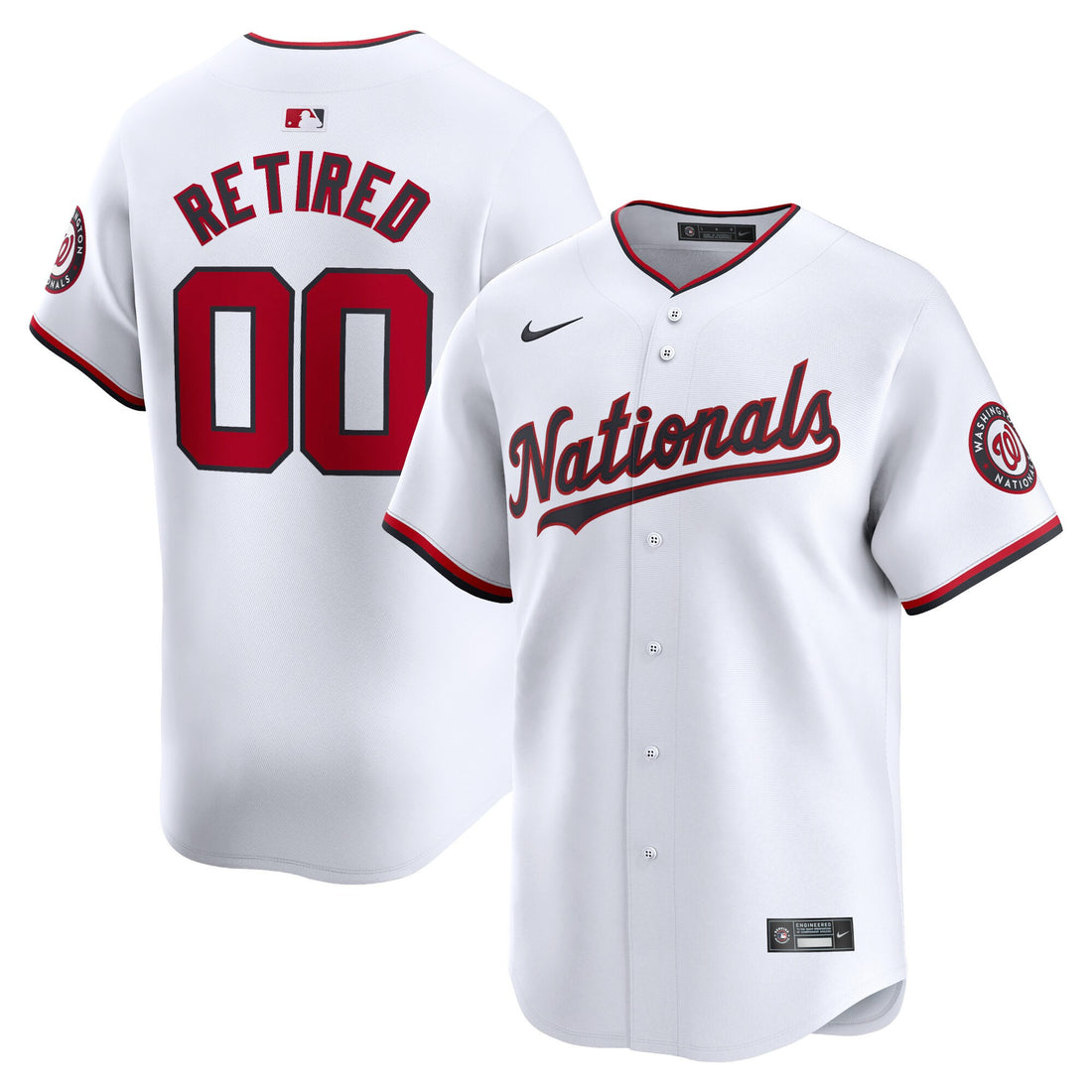 Washington Nationals white Limited jersey