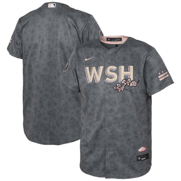 Preschool Washington Nationals gray City Connect jersey