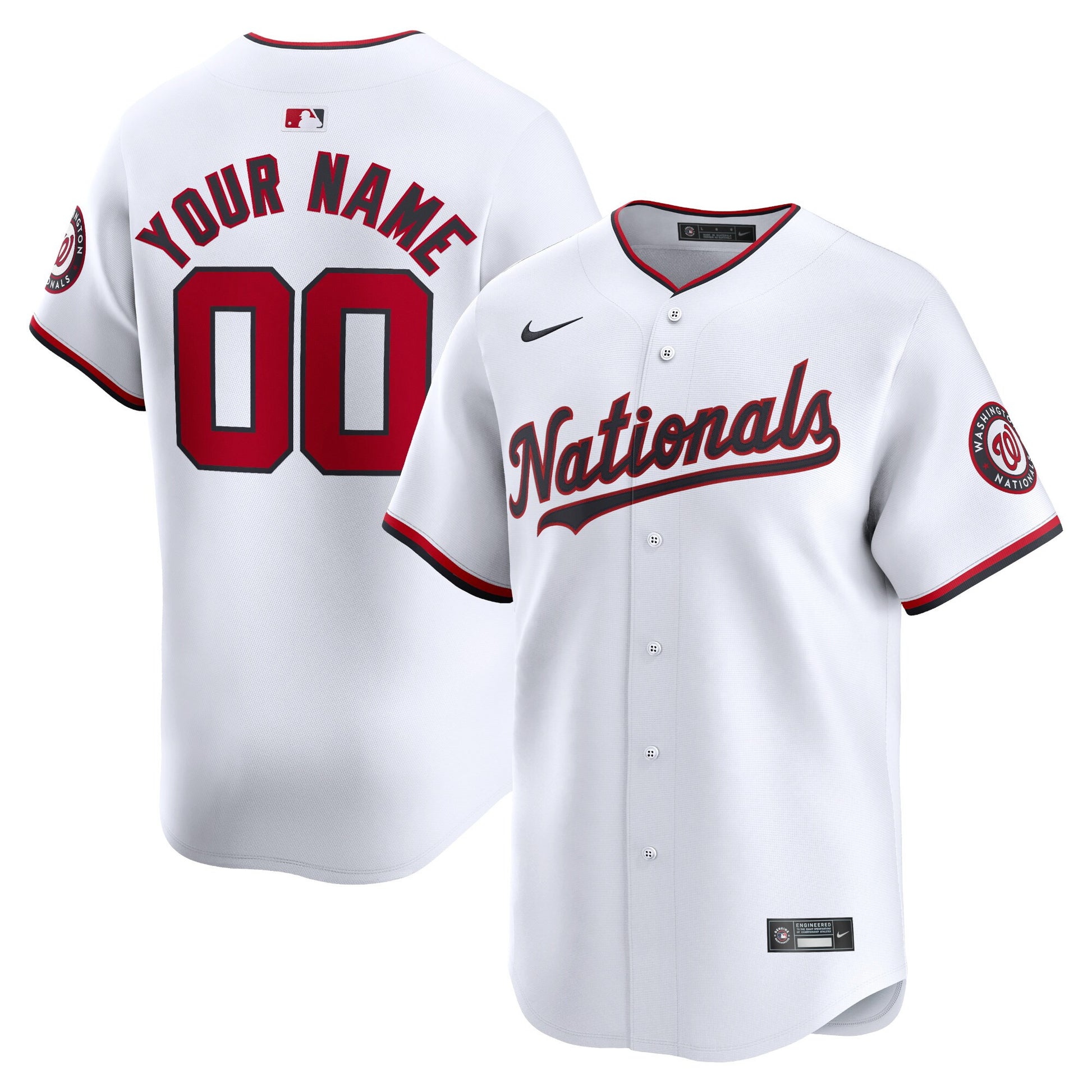 Washington Nationals white Limited jersey