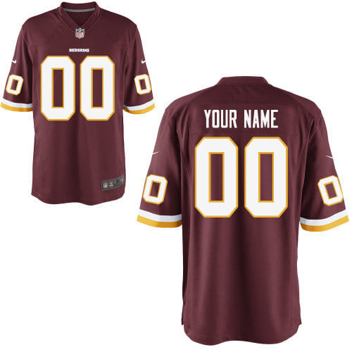Custom Washington Commanders red Elite jersey