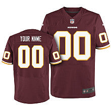 Custom Washington Commanders red Elite jersey