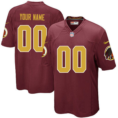 Custom Washington Commanders red Game jersey