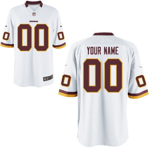 Custom Washington Commanders white Game jersey