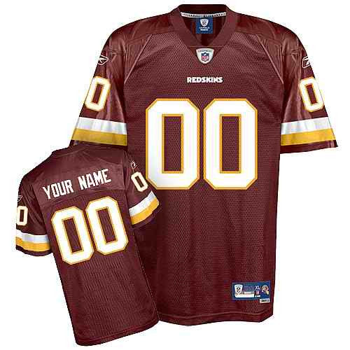 Custom Washington Commanders red jersey