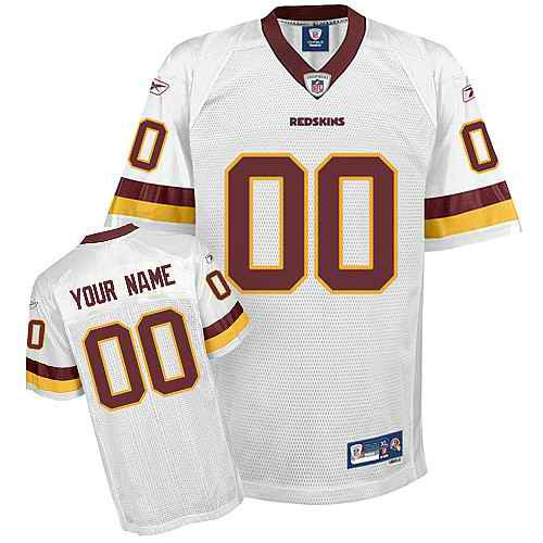 Custom Washington Commanders white jersey