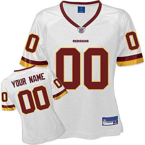 Custom Washington Commanders white jersey
