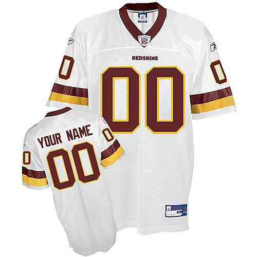 Custom Washington Commanders white jersey