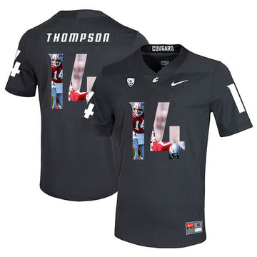 Jack Thompson Washington State Cougars black Fashion jersey