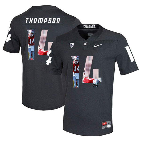 Jack Thompson Washington State Cougars black Fashion jersey