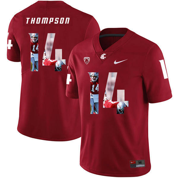 Jack Thompson Washington State Cougars red Fashion jersey